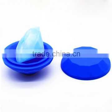 New 2016 FDA food grade 6 cm 3d diamond shape silicone candle molds China