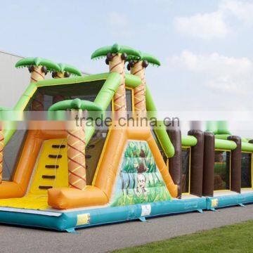 Gaint adult inflatable water obstacle course for commercial, cheap obstacle course for sale