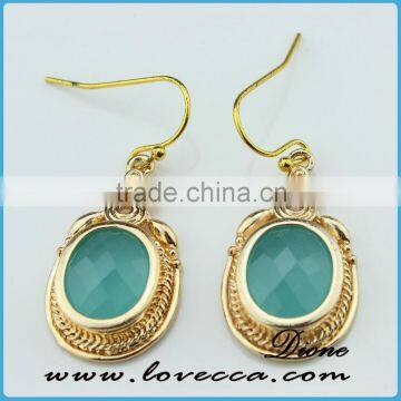 Light blue Color Teardrop Earring Jewelry for Women beautiful simple earring jewelry