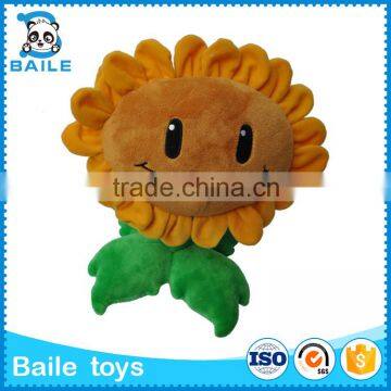 Custom stuffed sunflower soft plush toy