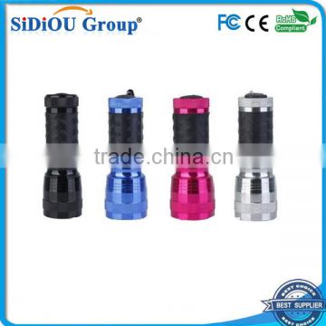 colorful 14 led aluminum flashlight