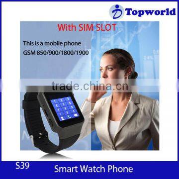 Wholesale !! A mobile phone watch 1.54inch smartwart phone 240*240 MTK6260 2G GSM