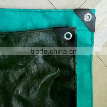 Hot sale PE tarpaulin military color with aluminum eyelet