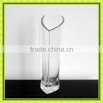 10 inch heart shaped glass vases