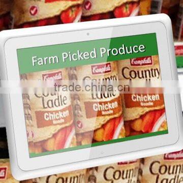 10.1 Inch Ultra Thin Frame tv Advertising Display With Security Lock for Chain Shops Tablet pc
