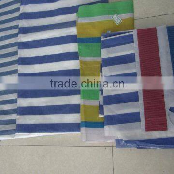 Stripe PE/PP tarpaulin sheet waterproof