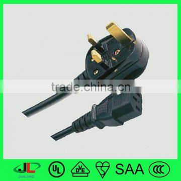 UK Approval BS 1363 3 Pin Fused Plug VDE Power Cord