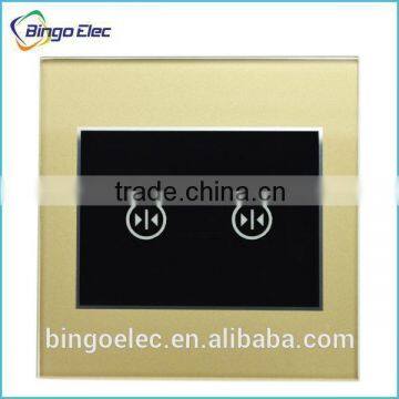 intelligent glass panel golden wireless remote window switch