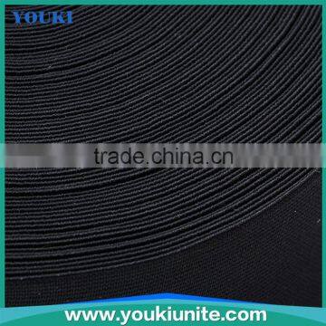 white and black color rubber and latex elastic braid