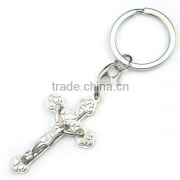 religious keyring st benedict crucifix cross keychain & alloy crucifix keychain