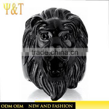 Jingli Jewelry Fashion Stainless Steel Jewelry Gold Lion Head of Judah Rings in Stock