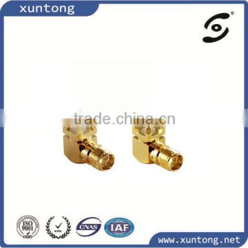 Gold-plated connector reverse SMA male