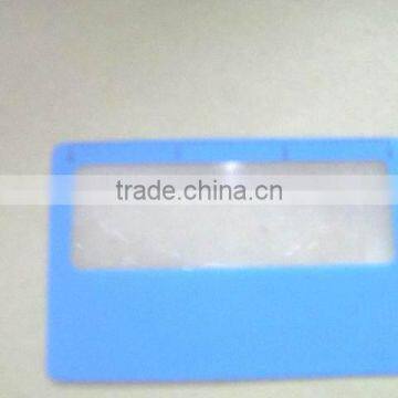 Wholesale OEM Colors PVC Material Plastic Credit Card Magnifier for Reading Frensnel Lens Magnifier