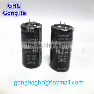 470uf 400v electrolytic capacitors for high stability