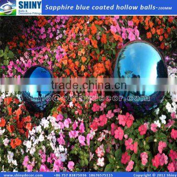 200mm stainless steel hollow sphere with blue color