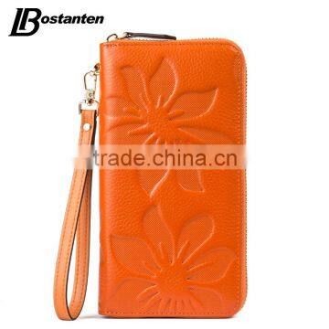 Hand Bag Wallet Women Zipper Genuine Leather Wallet With Cell Phone and Coin Pocket photo-2
