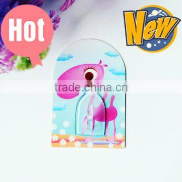 Adhesive Removable Cartoon Animal Print No Trace Plastic Household Hooks