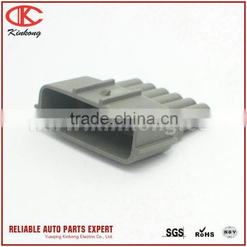 6 way gray male waterproof electrical connector