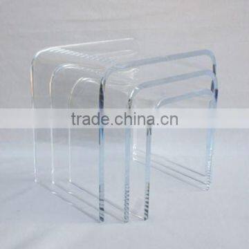 Acrylic Nesting Table 3-Pc Table Set