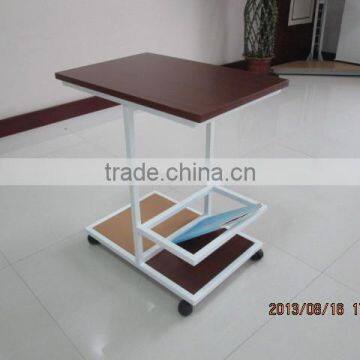 freemoving iron wooden desk