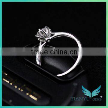 Moissanite Girdlestone Customized 14k Gold 1 Carat 9 Hearts & Flower Forever One Forever Brilliant Moissanite Rings photo-4