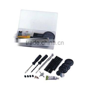 32pc Tire Repair Tools Kits Feature : 1pc screwdriver reamer 1pc screwdriver plugger 10pc repair strings