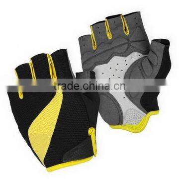 cycle gloves yellow black