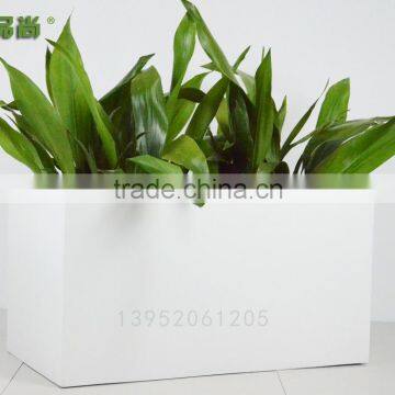 Matt Black Rectangle Wholesale Price FRP Flower Pots photo-5