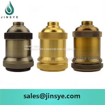 CE/VDE/ULvintage Screw Brass Colour Metal Light Bulb Socket Lamp Socket E27 photo-2
