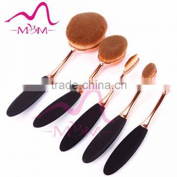 2016 alibaba beauty cosmetics oval makeup brushes with box