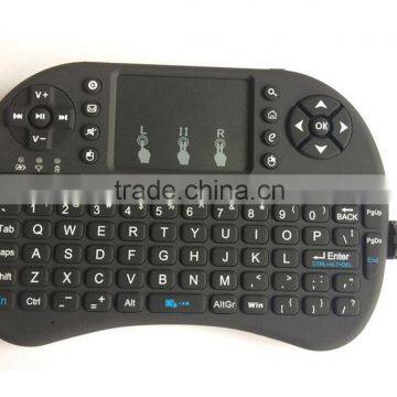 Mini Wireless Keyboard 2.4ghz English Air Mouse Keyboard Touchpad Remote Control For Android TV Box Notebook Tablet PC