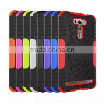 For Asus Zenfone 2 LASER ZE601KL Case Armor Heavy Duty Hybrid Rugged TPU Impact Kickstand Hard Cover ShockProof