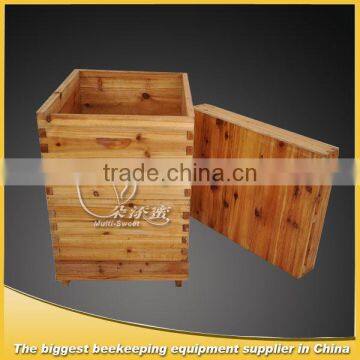 dip in wax two layer langstroth wooden beehive