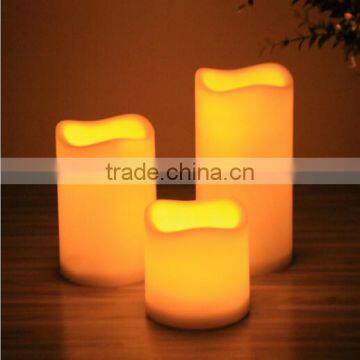 Promotional colorful electric decoration led candles with real flame