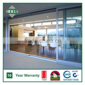 Large sash aluminum Sliding door, aluminum frame with Temper glass