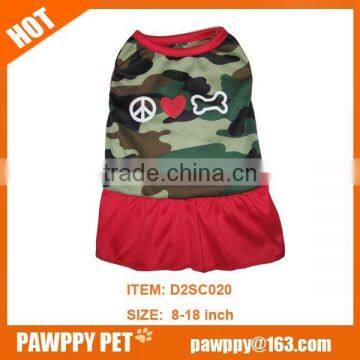 camo dog dress