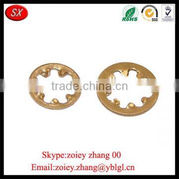 China Supplier Precisioon Stamping Process Aluminum Star Lock Washer With Anodized