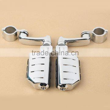 32MM Universal Long Angled Highway FootPeg Mount For Kawasaki Harley Suzuki Bar photo-2