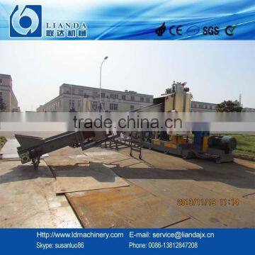 PE PP film cutting compaction granulating machine