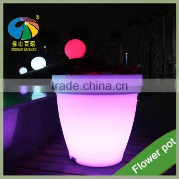 Plastic Exchange Color Supplier LED Lights Vase Pot