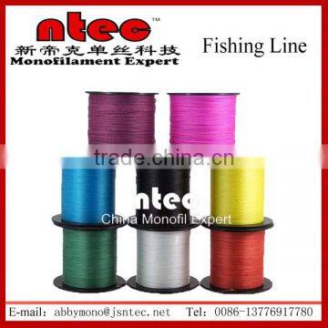 High quality different color PE fishing braided line