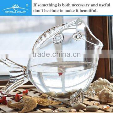 Clear Large Glass Fish Shaped Bowl photo-2
