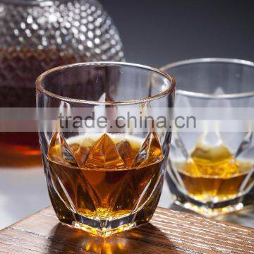 380ml Clear Glass Cup With Machine Made Lotus Pattern for Drinking photo-5