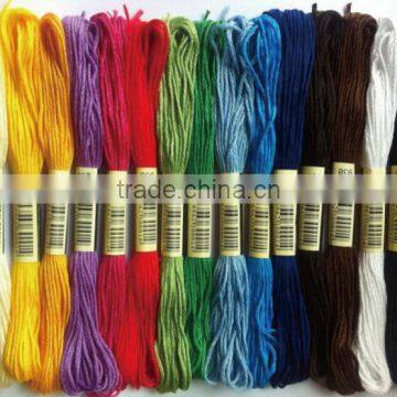 Wholesale Polyester Threads Cross Stitch Thread for Embroidery Sewing 100% Polyester Thread Floss Dmc Color 447 photo-6