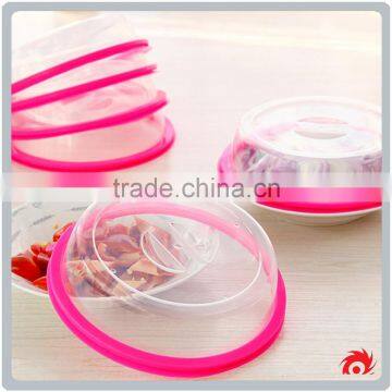 Prevent Oil Splash Food Heating Insulation Plastic Microwave Cover photo-2