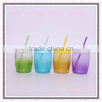 HOT SELLING 550ml Glass Juice Bottle With Straw photo-4