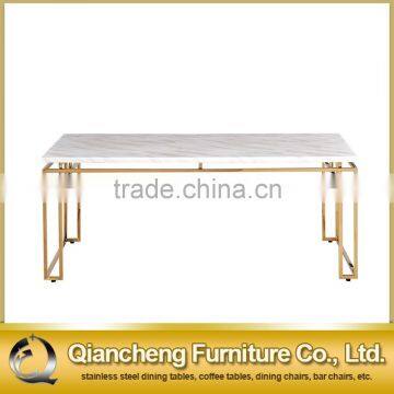 New Design 2017 Marble Dining Table Stainless Steel Base Dining