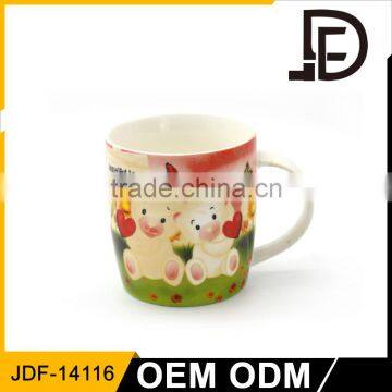 Drinkware Tulip Decal Pattern Cup 12oz Ceramic Custom Coffee Mug photo-3