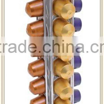 Chrome Storage Rack for 40 Nespresso Coffee Capsules