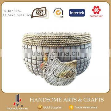 4.5 Inch Resin Lifelike Home Decoration Animal Rooster Sculpture photo-3